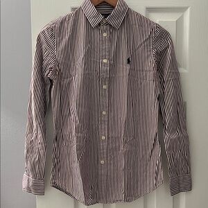 Polo Ralph Lauren Black and White Striped Shirt